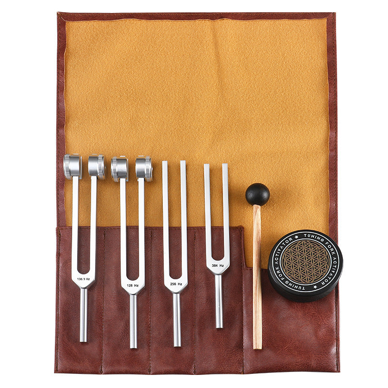 Humming Tuning Fork Set ? 128, 136.1, 256 & 384 Hz (Set of 4)